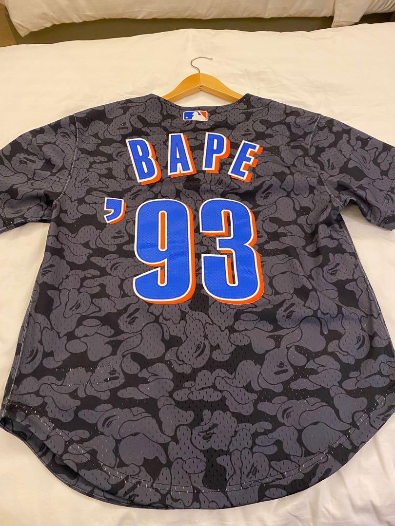 Bape X Mitchell & Ness Collab Baseball Jersey Cooperstown 