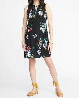 old navy black floral dress Nellie Mini Dress Yellow Polka Dot