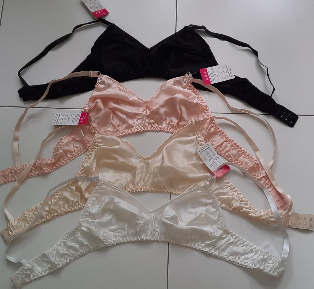 Brand-new wireless and non padding mulberry silk bras, Women's Fashion, New  Undergarments & Loungewear on Carousell