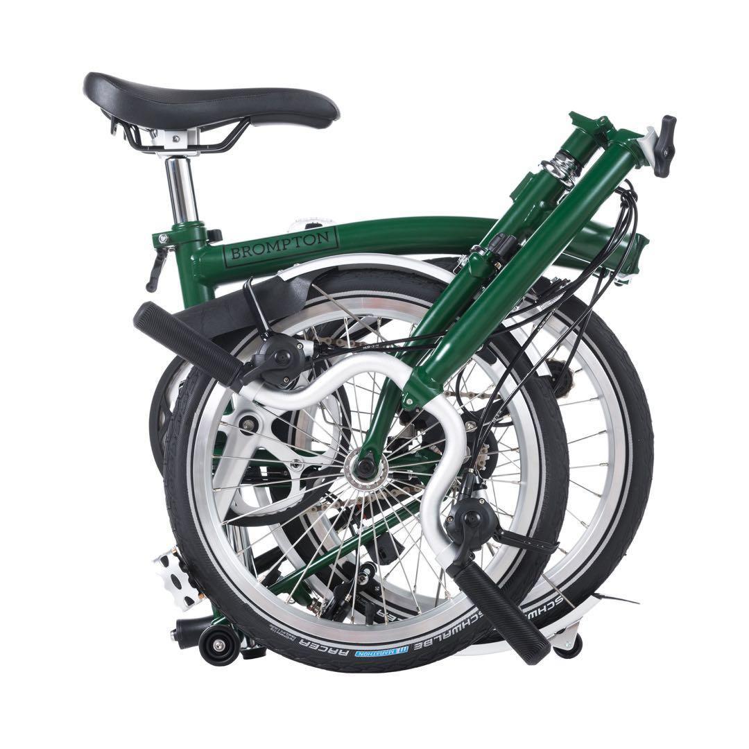 Brompton H6L racing green Sports Equipment Bicycles Parts Bicycles on Carousell
