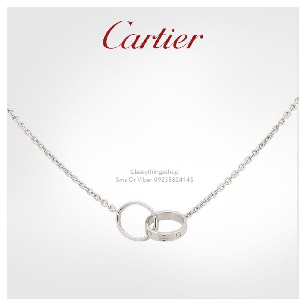Cartier love necklace silver deals