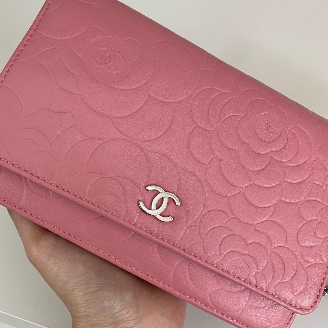 Chanel Pink Camellia WOC Wallet on Chain, Luxury, Bags & Wallets on  Carousell
