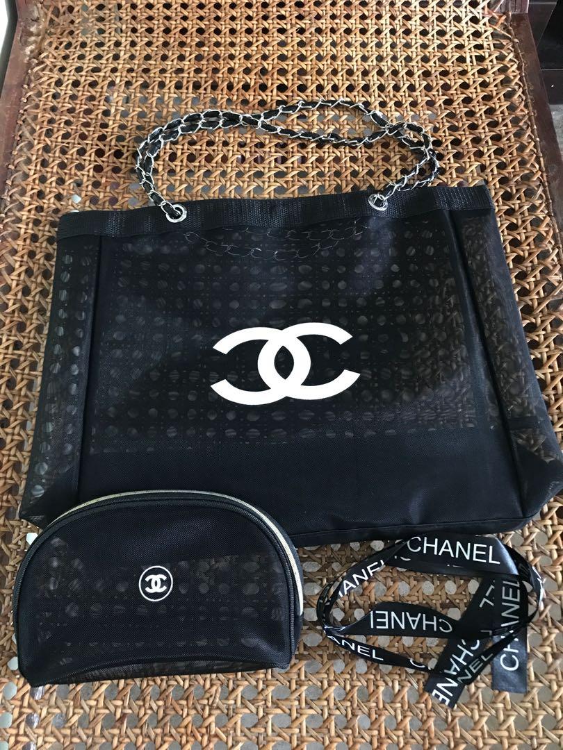 PHỤ KIỆN CHÍNH HÃNG  Túi Nữ CHANEL VIP GIFT MAKEUP BASKETBAGS  CNM08