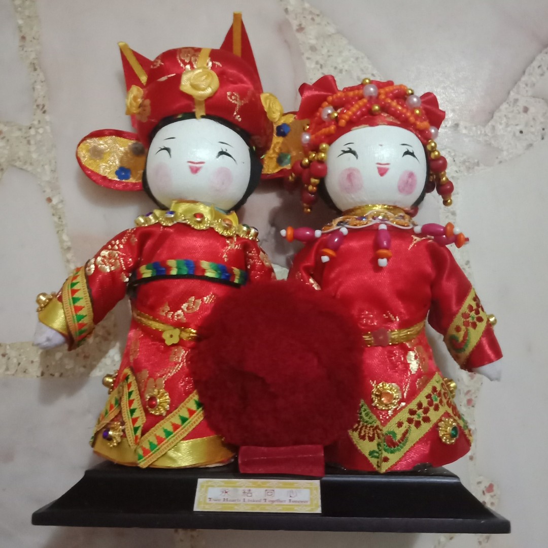chinese wedding dolls Hobbies Toys Stationery Craft Occasions Party Supplies on Carousell