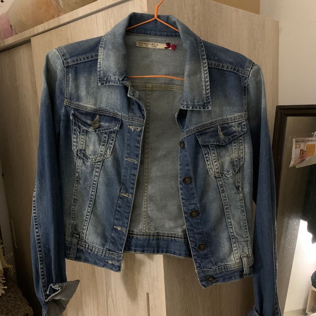 Jaket jeans stradivarius discount
