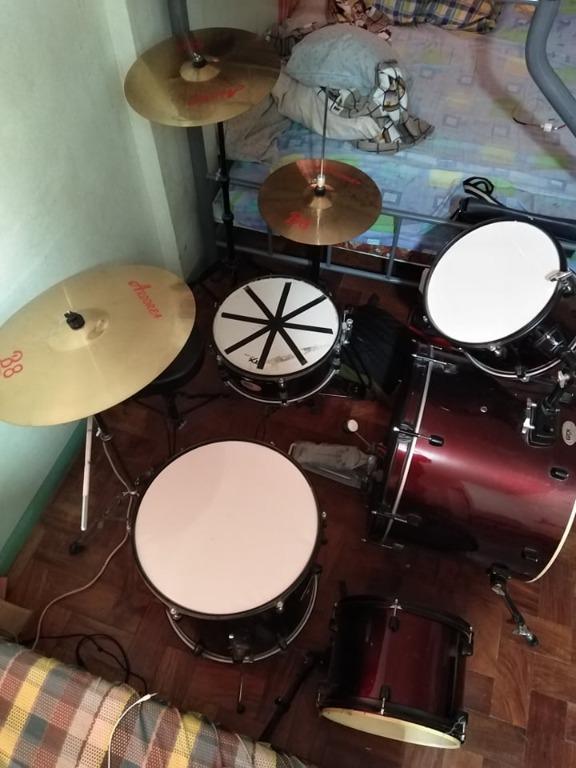 Drum Set GTX with Arborea Cymbals, Pearl Drum Pedal and CSB Boom Stand