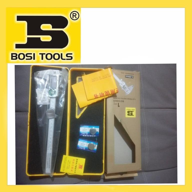 Electronic digital calipers (Category: Construction Tools & Equipment) located in Manila. Submitted by tina.sales (Listing ID 1085929486, Image 1). Description: Electronic digital calipers Brand;Bosi Model;0-200mm Price;3,282 BOSI TOOLS Product For other product inquiries pls contact us. Globe: 0 9 4 5 6 5 3 6 1 6 2 Smart: 0 9 6 8 3 8 0 2 3 2 0 Landline: 8 5 5 7 6 6 1 6.