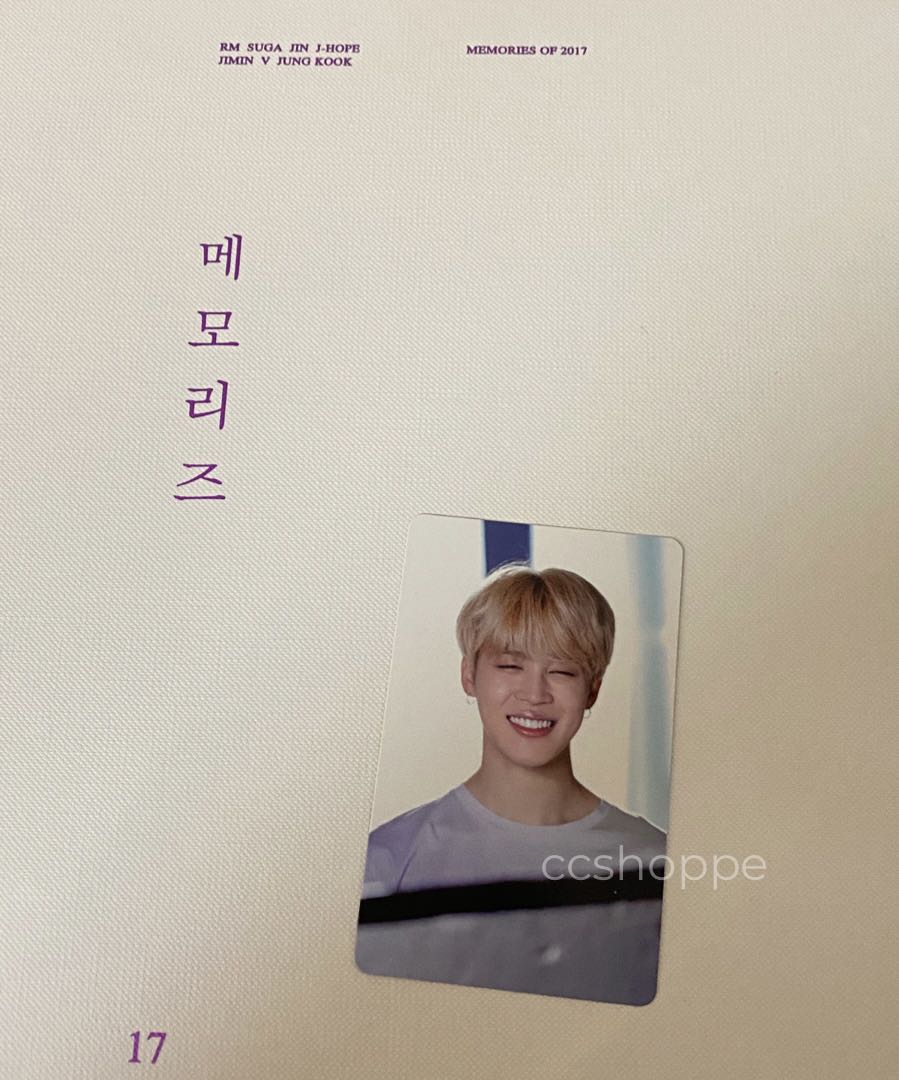 For Trade/ Sale] Jimin - BTS Memories of 2017 dvd photocard