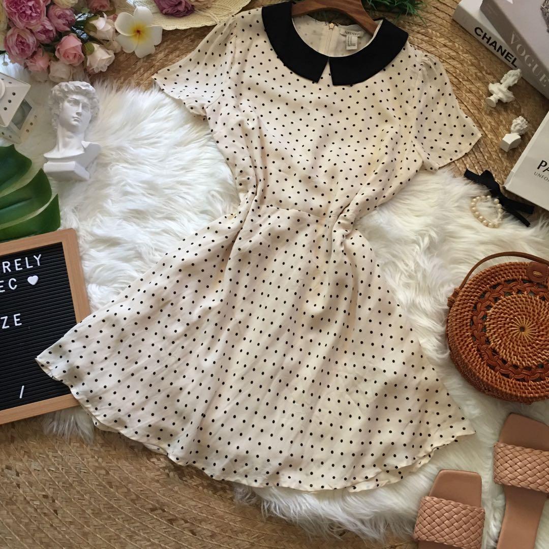 Forever 21 polka dot mini dress, Women's Fashion, Dresses & Sets, Dresses  on Carousell