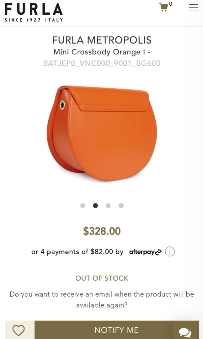 Furla Metropolis Mini Crossbody Orange