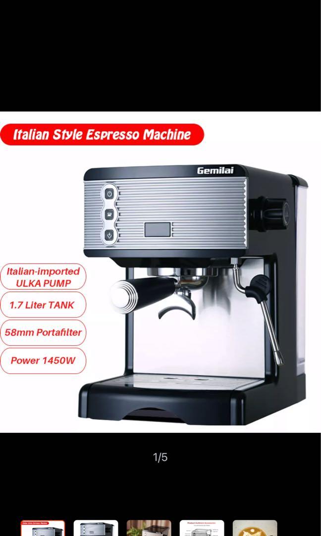 Gemilai CRM3601 Coffee Machine, TV 