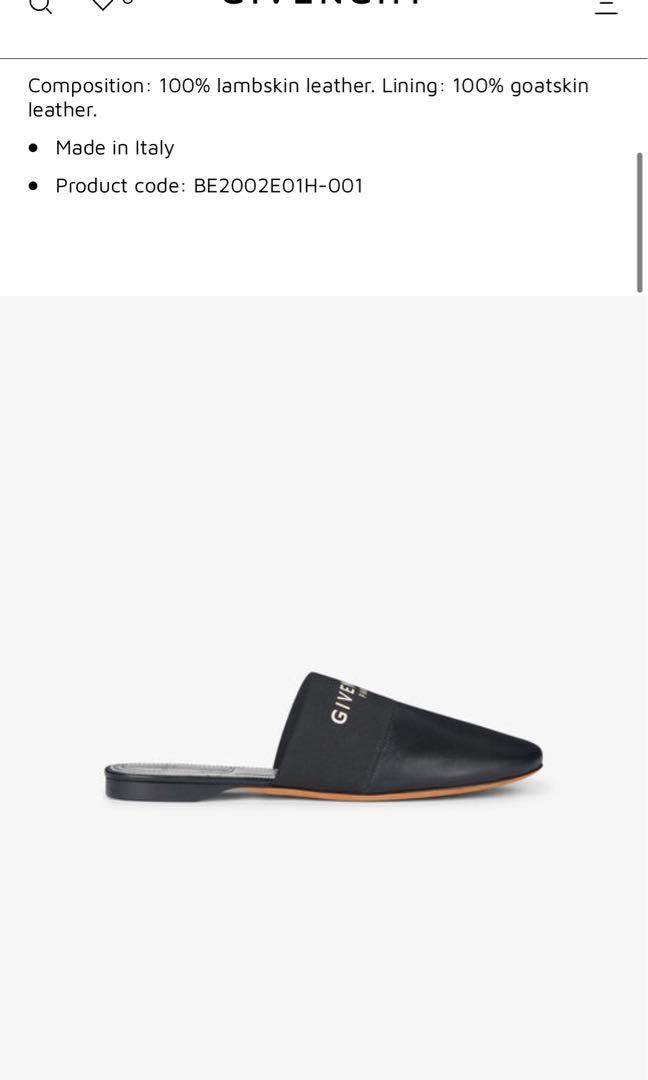 Givenchy logo mules outlet
