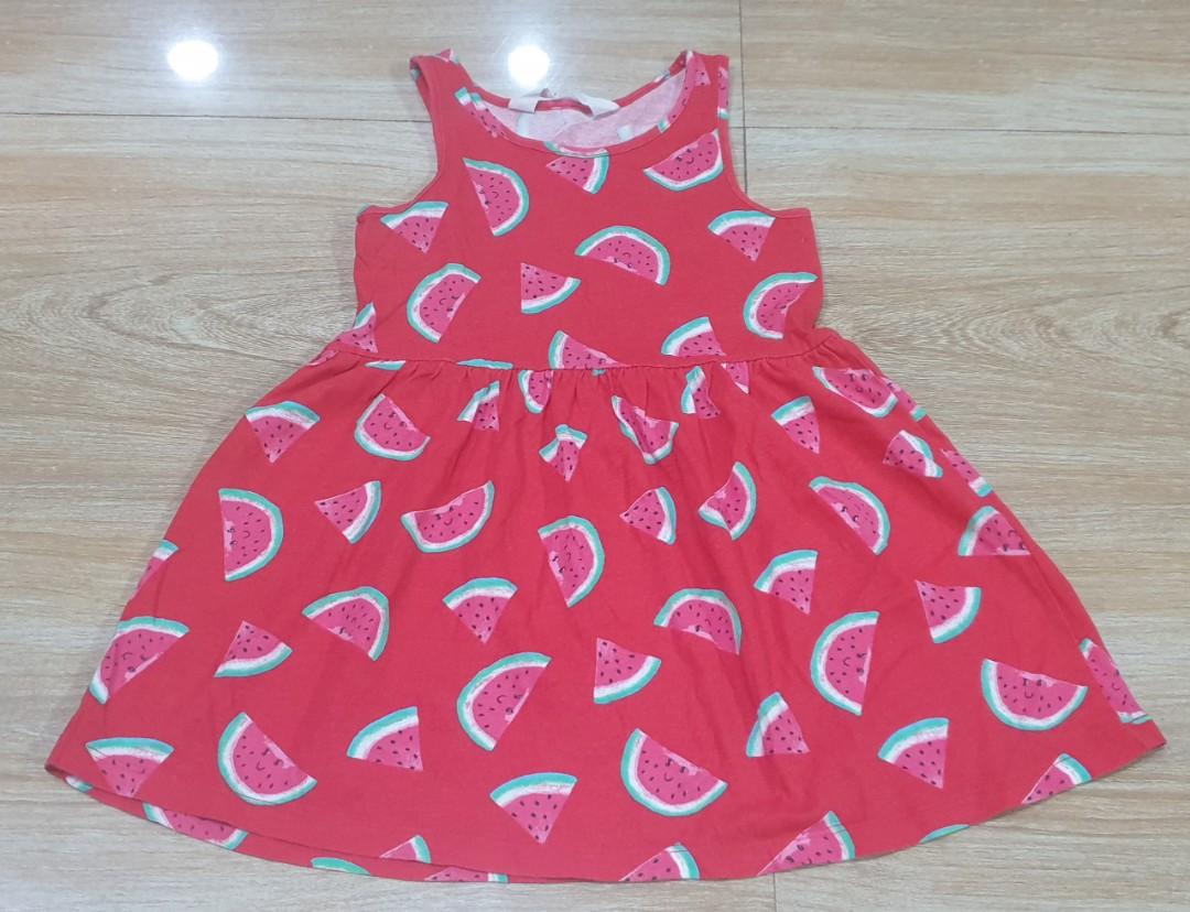 Brand new H m watermelon dress for 2 to 4 yrs old Babies Kids Babies Kids Fashion on Carousell