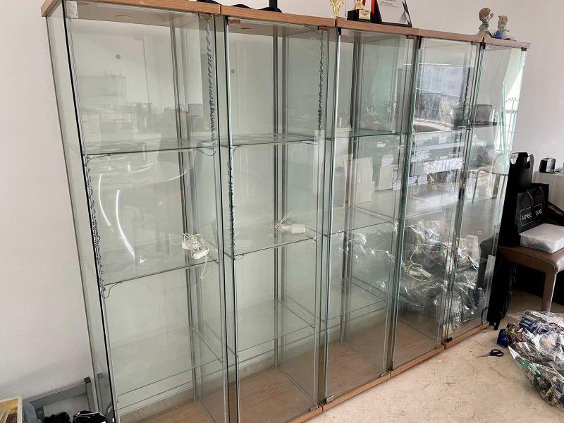 IKEA Glass Showcase, Furniture & Home Living, Furniture, Shelves