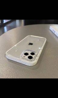 Iphone 12 pro max case- splashed ink (white)