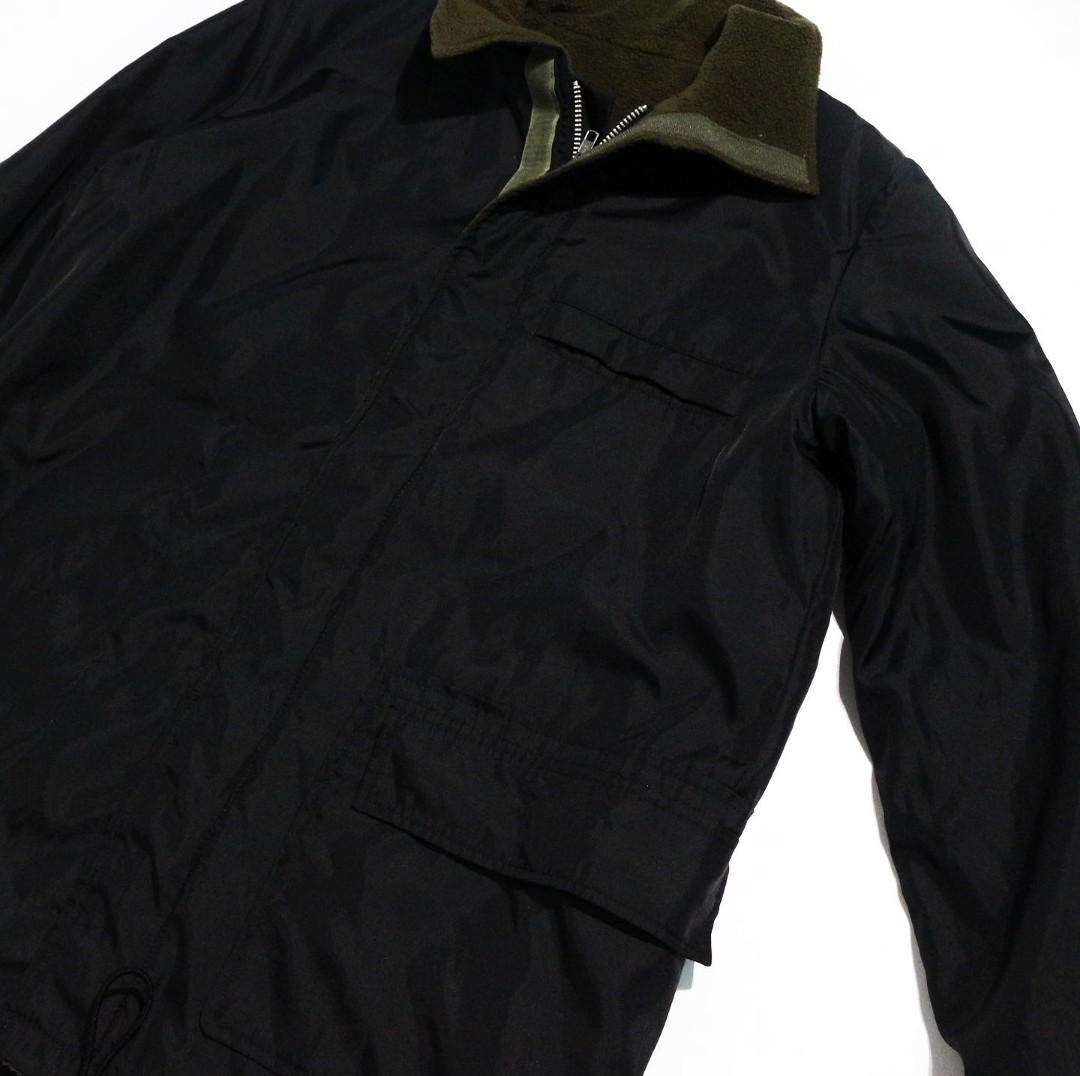 Issey Miyake Jacket (Category: Luxury Apparel) located in Makati City. Submitted by _collectorschoice_ (Listing ID 1086072014, Image 3). Description: Issey Miyake I.S Sunao Kuwahara Jacket *Full zip *Chest and front pocket *Velcro strip *Outer material: Nylon *Unisex *Excellent condition *YKK zipper *Olive green interior *Women's size: Medium *Men's size: Small *Width: 20.5 inches *Length: 26 inches *MOP: BPI or Unionbank *Shipping via JRS (sched