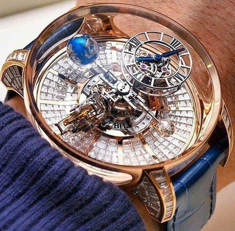 Astronomia tourbillon store baguette rose gold