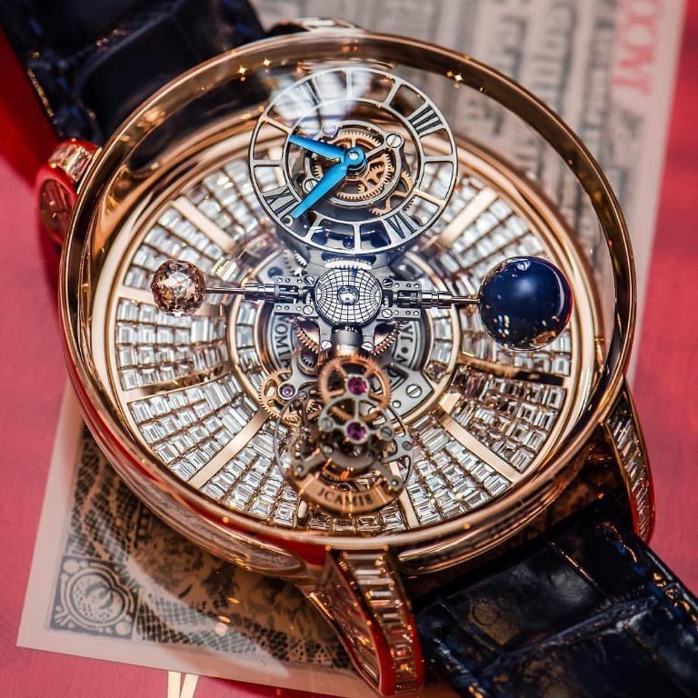 Astronomia tourbillon baguette rose gold price best sale