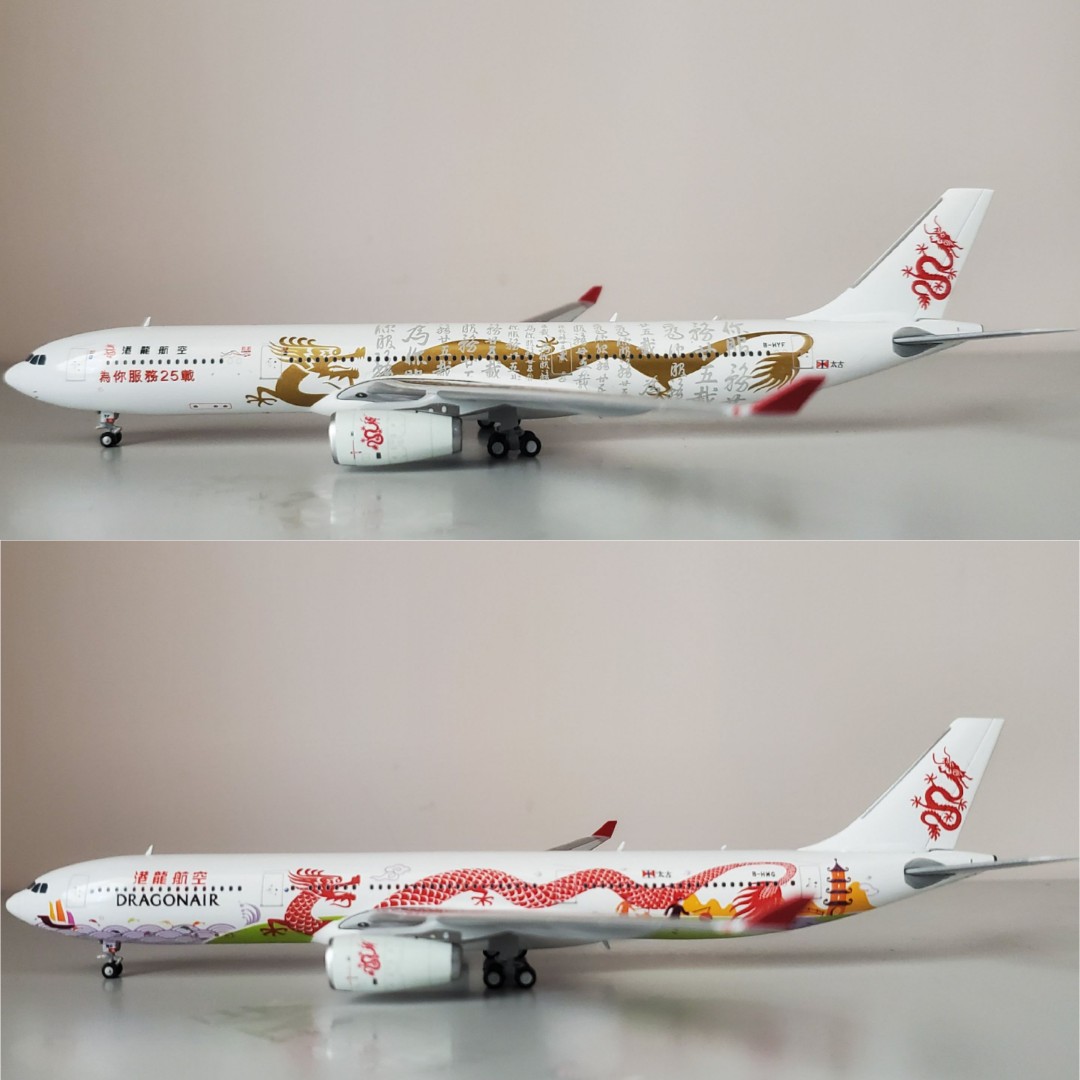 港龍航空JC WINGS 1:400 A330-300(20週年及25週年紀念彩繪特別塗 港龍航空JC WINGS 1:400 A330-300(20週年及25週年紀念彩繪特別塗