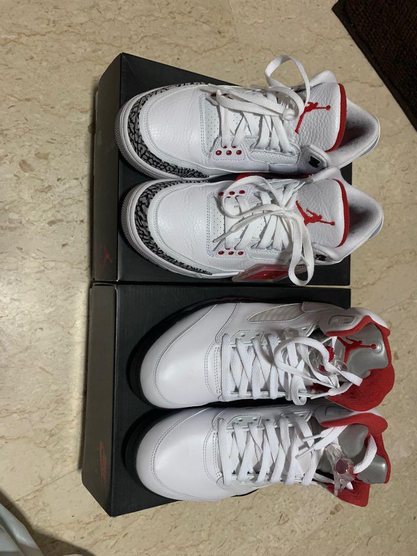 Jordan 3 katrina and jordan 5 retro Men s Fashion Footwear