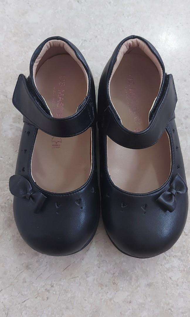 Kids girl black leather shoes, Babies & Kids, Babies & Kids Fashion on