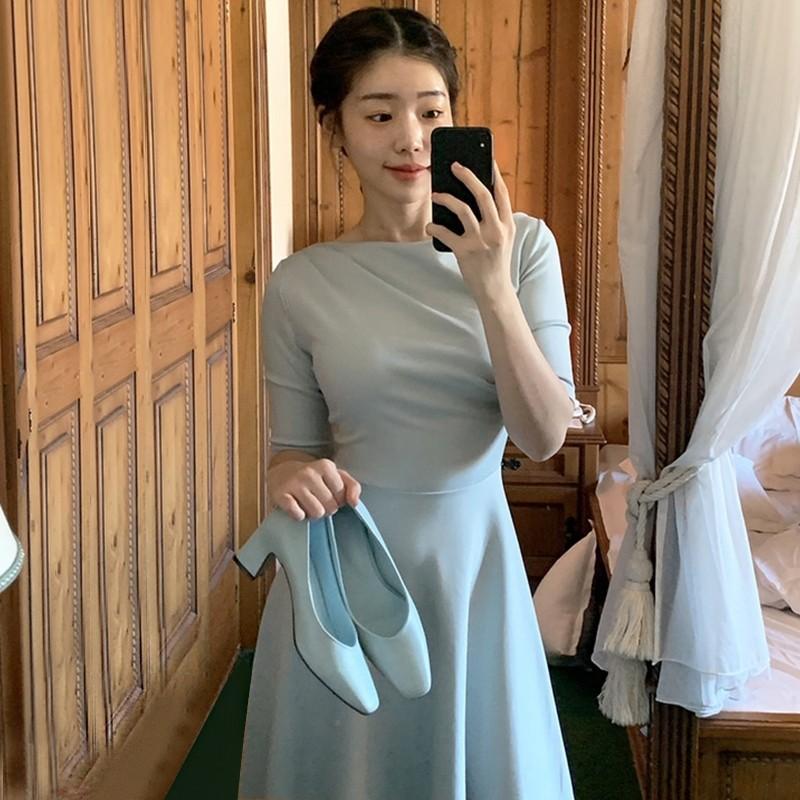 Simple dress korean style deals
