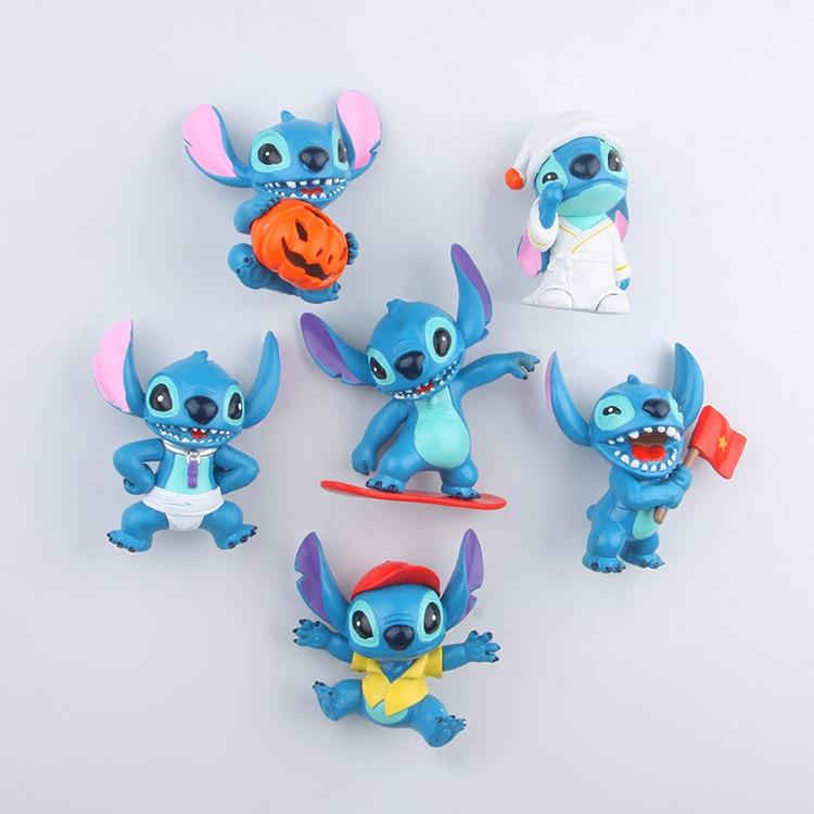 Lilo & Stitch Cake Toppers / Figurines (6 Pcs A Set)(Surfing Design),  Hobbies & Toys, Toys & Games on Carousell