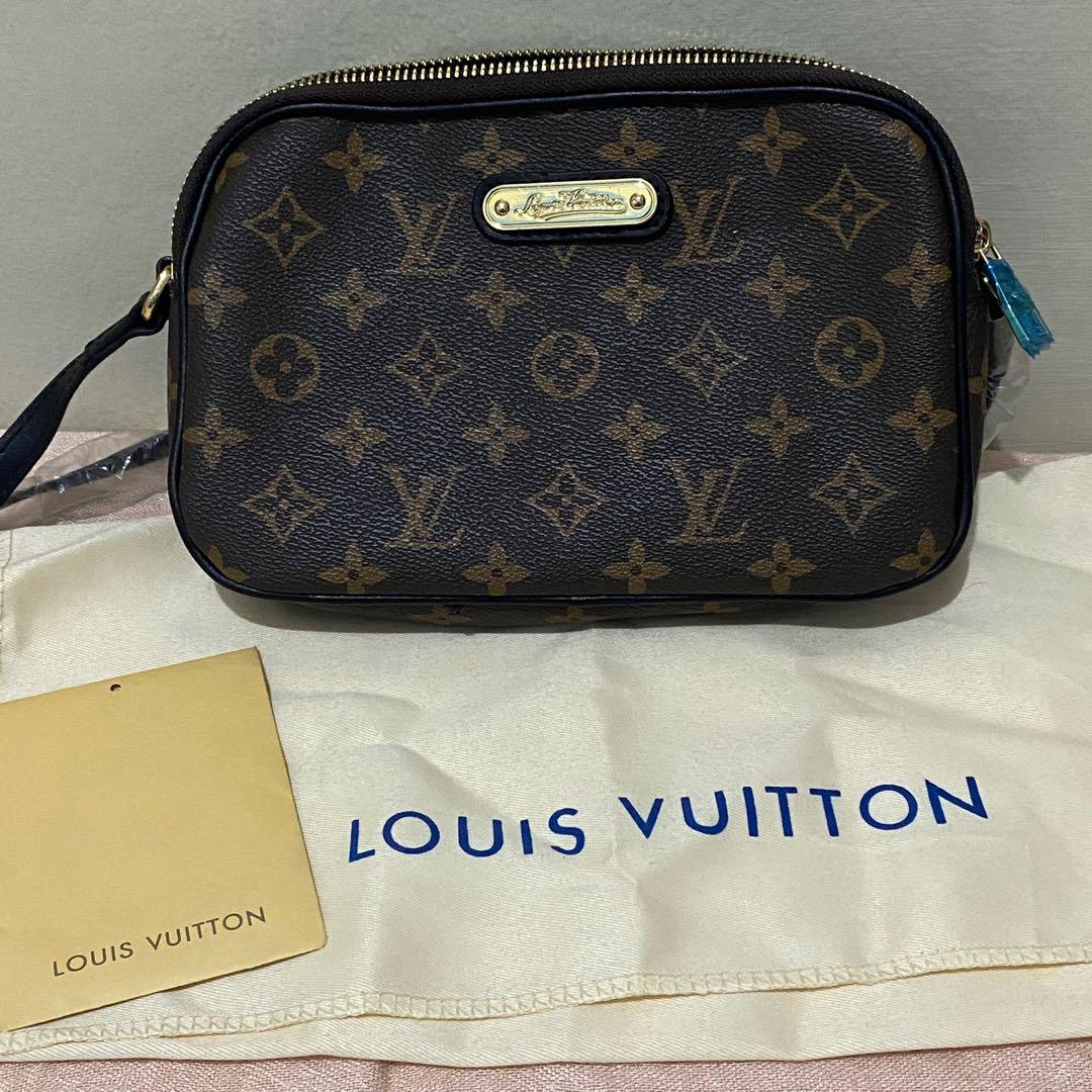 Printed Louis Vuitton dual zipper bags