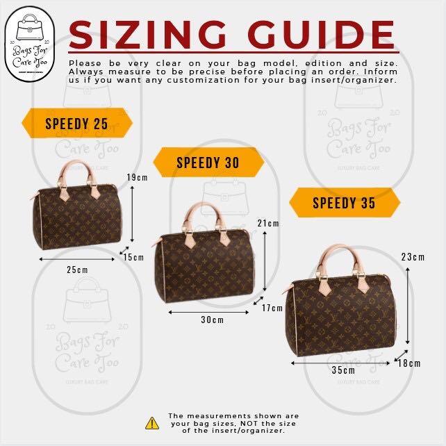LV speedy 25 bag inserts bag organiser, Women's Fashion, Bags & Wallets
