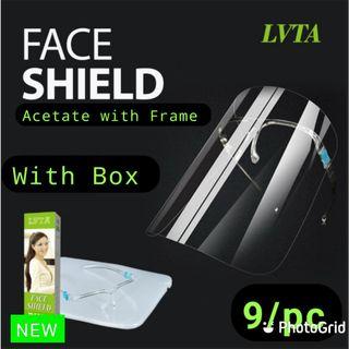 LVTA Face Shield + Glasses Virus Block Anti Fog Goggles Face mask FaceShield for Adults With Glass