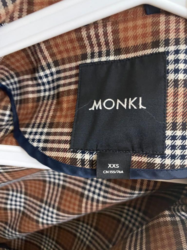 Monki plaid jacket clearance