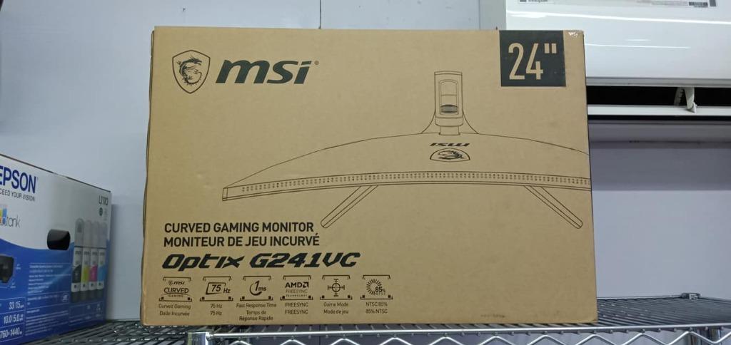 Msi Optix G241vc Curved Gaming Monitor Computers Tech Parts Accessories Monitor Screens On Carousell