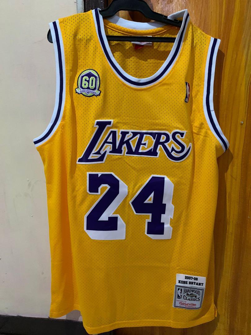 KOBE BRYANT Los Angeles LAKERS 60th Anniversary 2007 MITCHELL & NESS  Jersey M 40