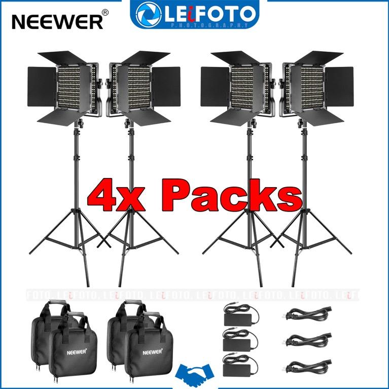 Neewer 4-Pack Dimmable Bi-color 660 LED Video Light ????Limited????, Photography,  Photography Accessories, Lighting  Studio Equipment on Carousell