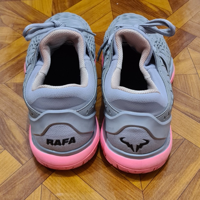 Nike Air Zoom Cage 3 Rafa Grey Pink US9.5 EU43 Tennis Shoes Men s