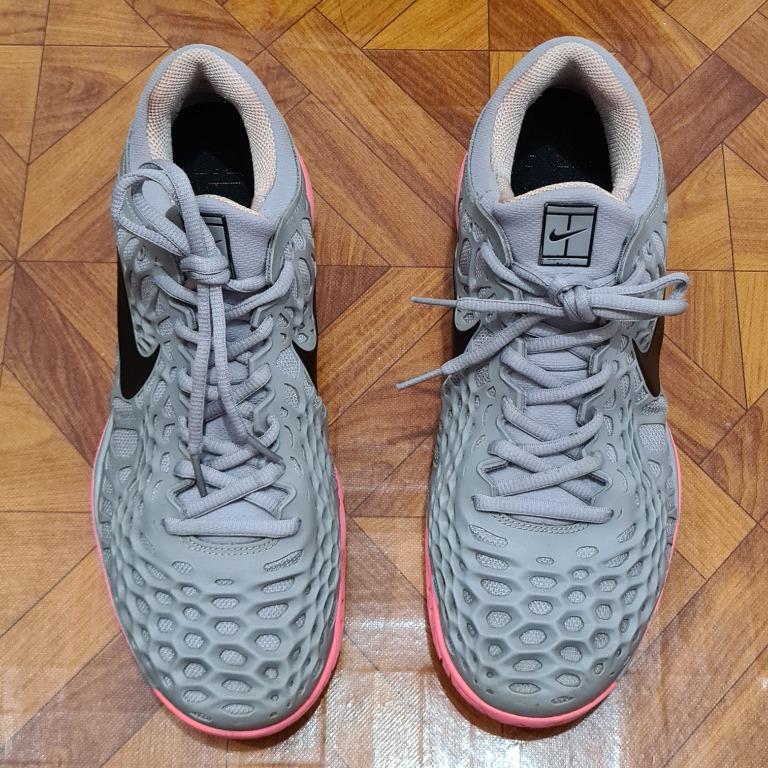 Nike Air Zoom Cage 3 Rafa Grey Pink US9.5 EU43 Tennis Shoes