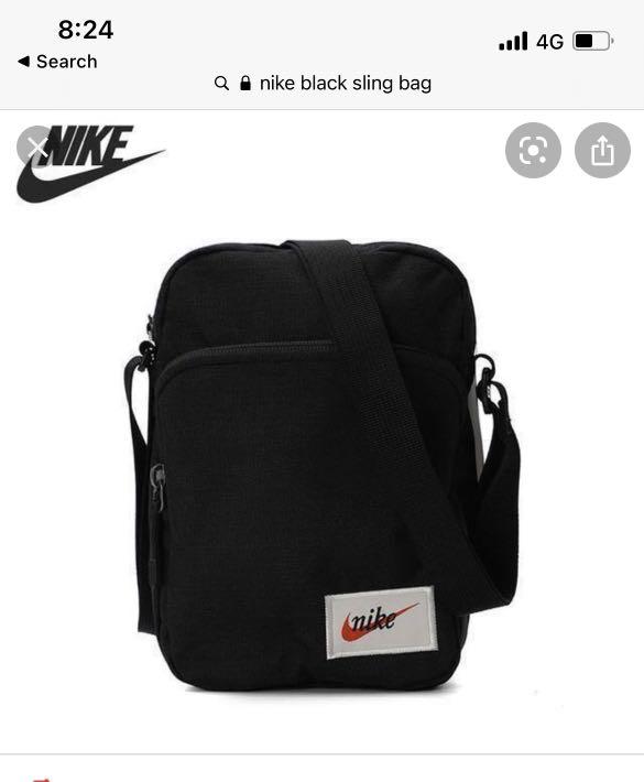 orange nike purse