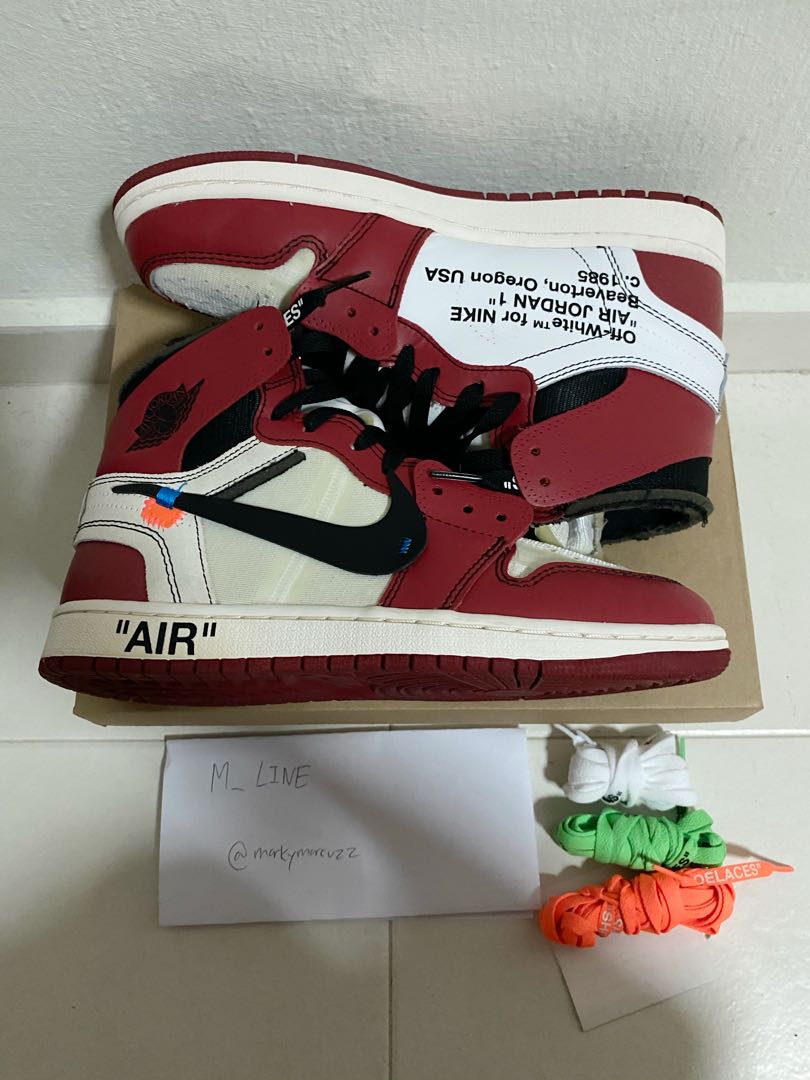 Off white jordan 1 size deals 5