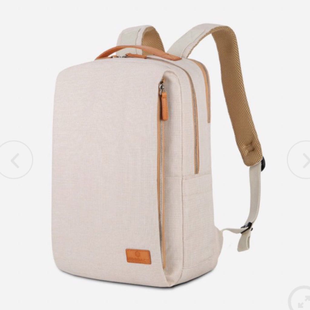 Nordace Sienna White Backpack, Women's Fashion, Bags & Wallets ...