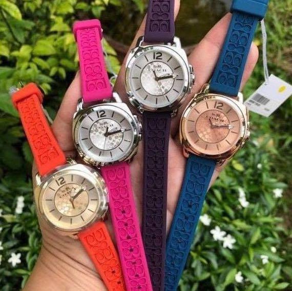 Coach watch rubber sales strap