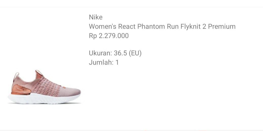 nike women's react phantom
