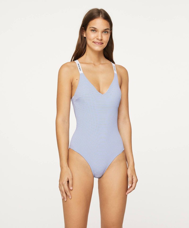Oysho striped on sale swimsuit