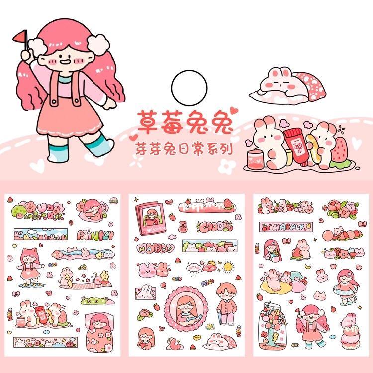 aesthetic cute bujo stickers journalling, Hobbies & Toys, Stationery &  Craft, Stationery & School Supplies on Carousell
