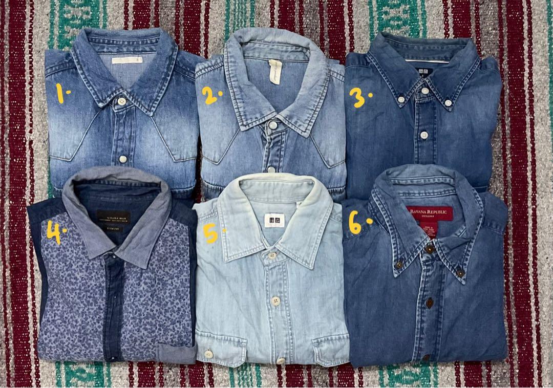 Baju denim lelaki on sale