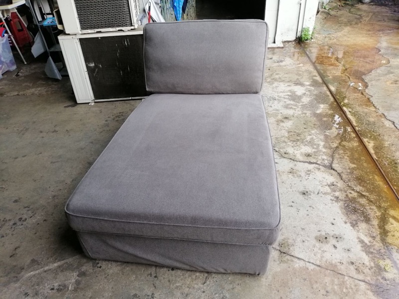Q60-D * Kerusi Day Bed Sofa Ikea KIVIK Chaise Longue Light Grey 