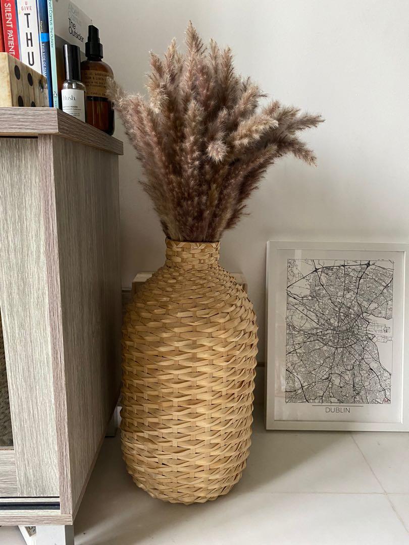 Rattan vase, Furniture & Home Living, Home Decor, Vases & Decorative