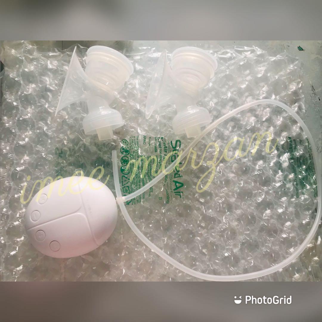 RB double electric breastpump (Category: Breastfeeding & Bottle Feeding) located in Manila. Submitted by authentic_ph (Listing ID 1085966614, Image 1). Description: Mga wala pa pong 2 months na nagamit ko po ito. Like new pa po. Yung bottles niya naiwan ko po sa province kaya flange, 1 tubing, motor lang po. Yung ibang parts po kasi hindi ko na nadala from province kasi hindi ko po ito gunagamit. Rfs: Declutter .