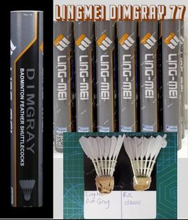 Ready Stock Ling Mei Dimgray 77 Badminton Shuttlecock Sports Equipment Sports Games Racket Ball Sports On Carousell