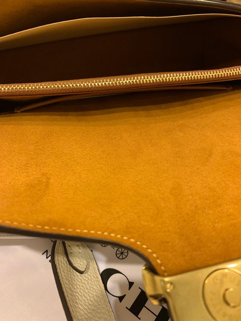 Ready stock authentic coach 73995 in white Tabby Shoulder Bag 26 chalk