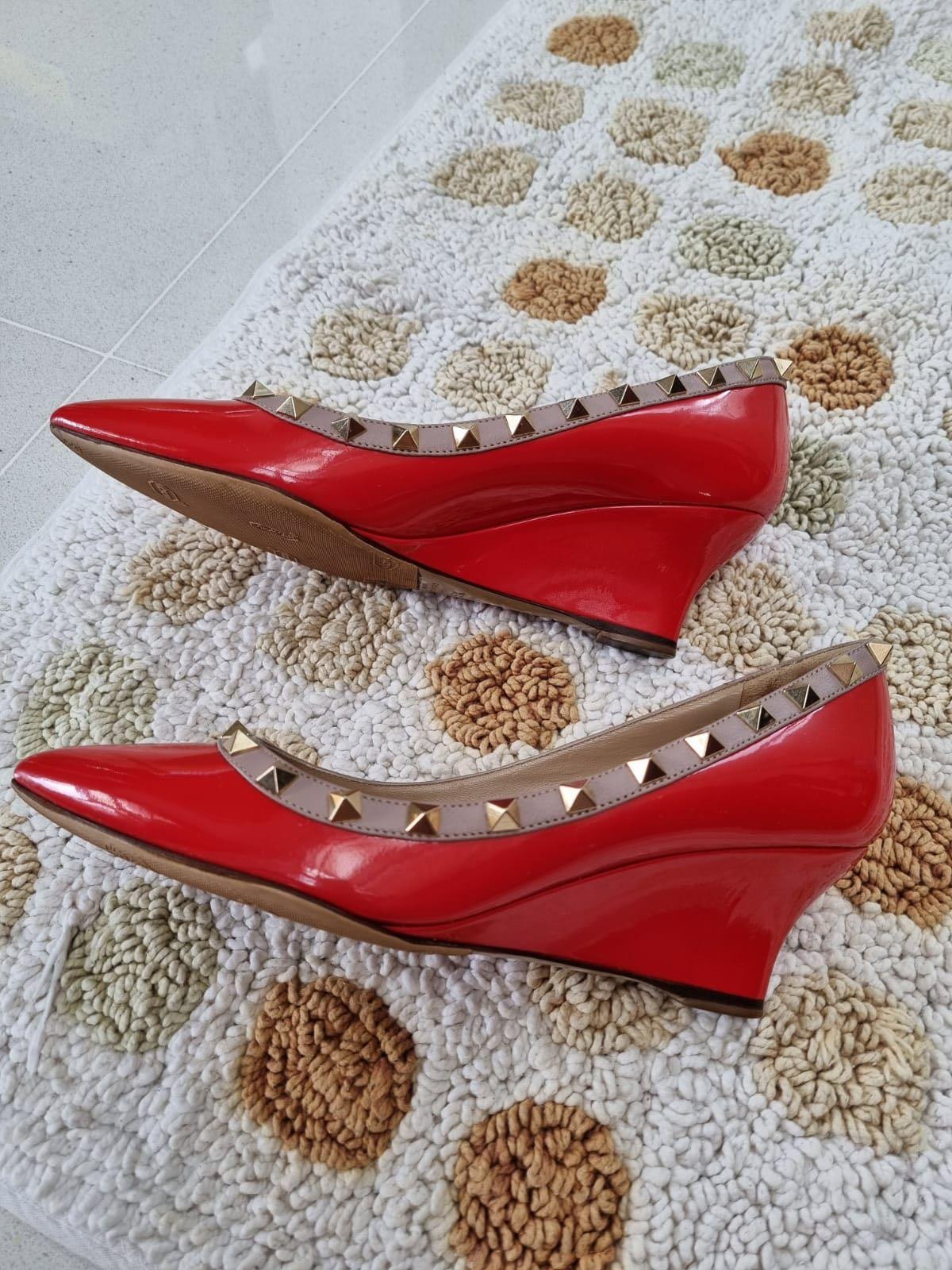 Valentino rockstud wedge pump top